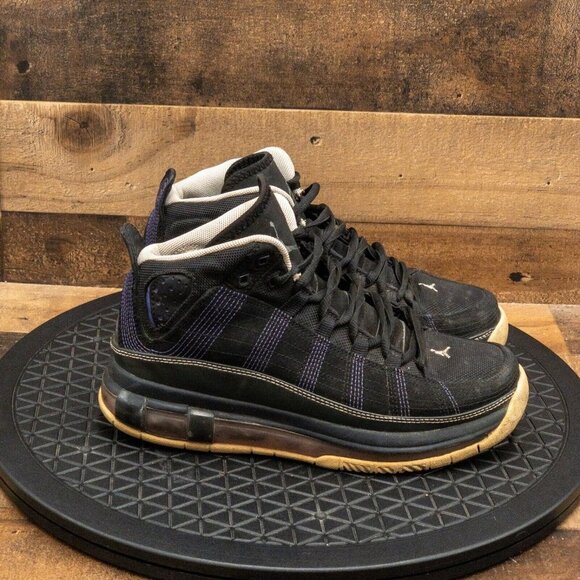 NIKE AIR JORDN TAKE FLIGHT KIDS ATHLETIC SHOES BASKETBALL BLACK PURPLE SIZE 6Y - Picture 9 of 9